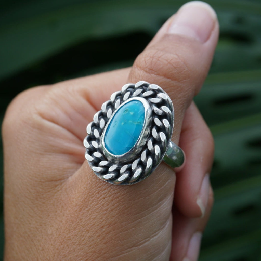 Turquoise Statement Ring #1 (Size 12)