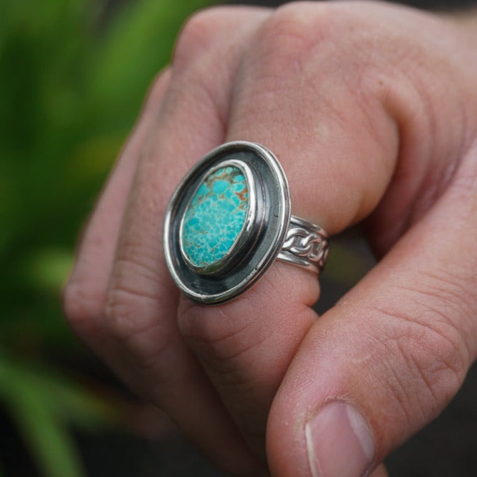 Turquoise Statement Ring #2 (Size 11)