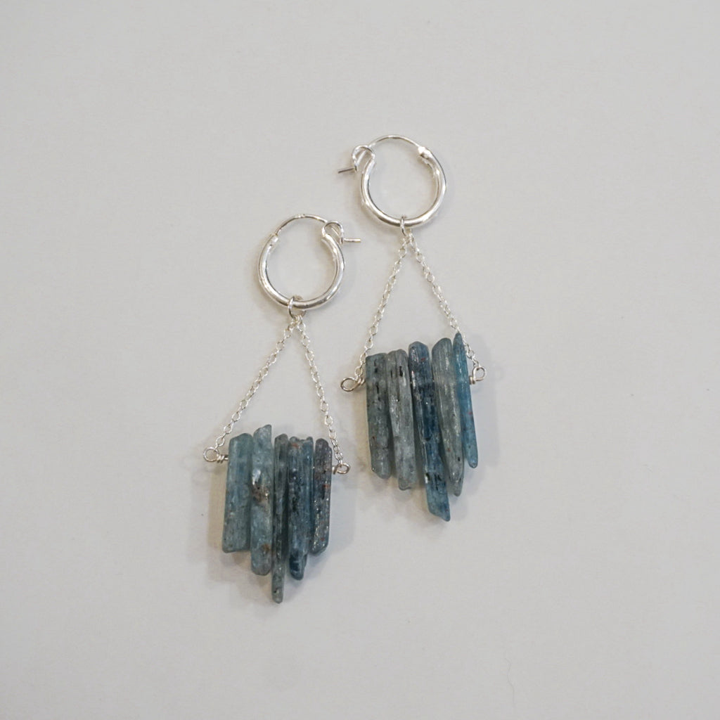 Kyanite Hoops