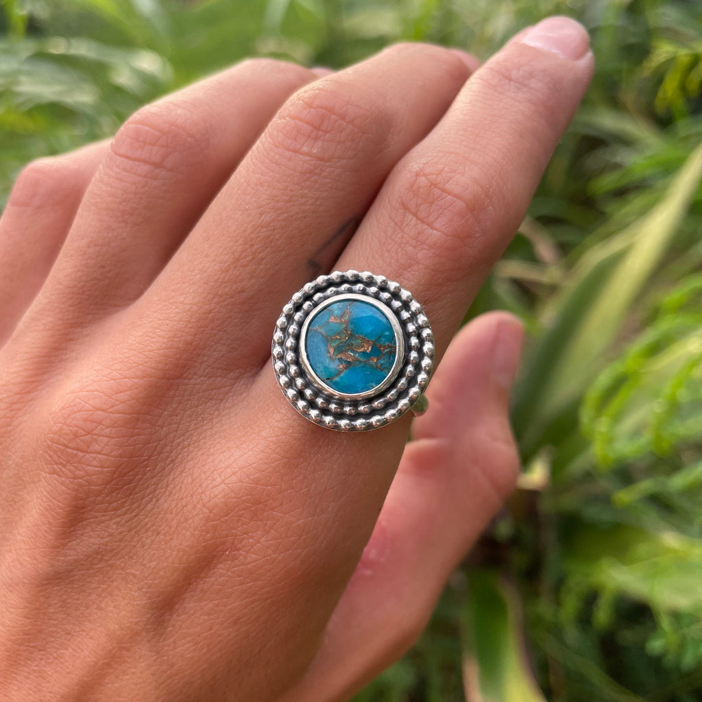 Blue Mojave Ring (Size 8½)