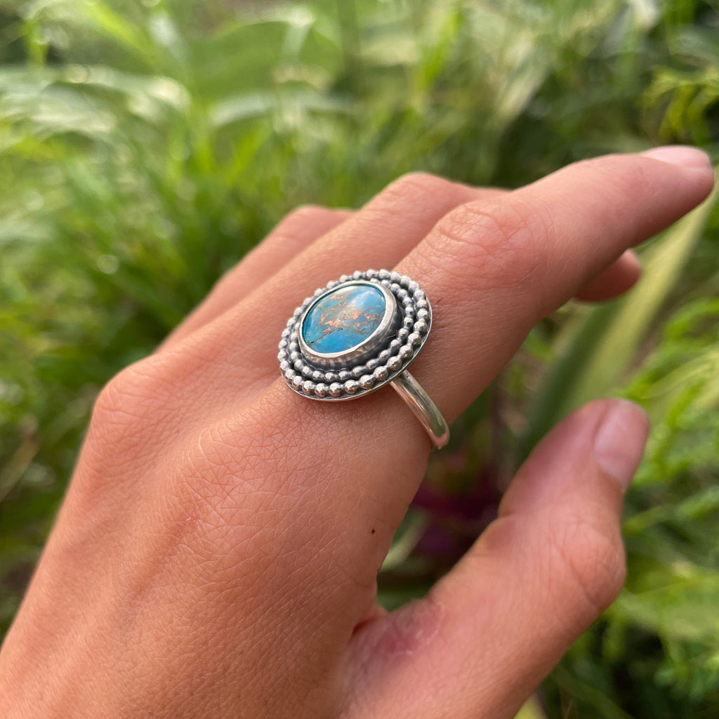 Blue Mojave Ring (Size 8½)