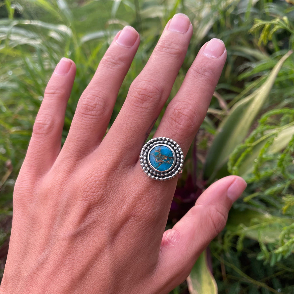 Blue Mojave Ring (Size 8½)