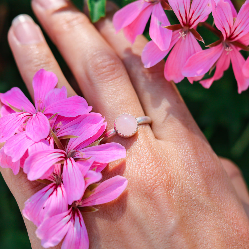 Rose Quartz Ring (Size 11)