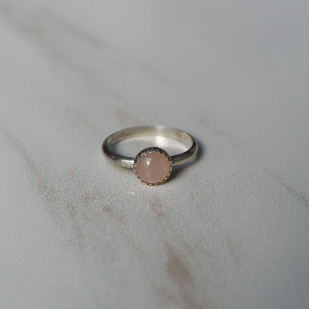 Rose Quartz Ring (Size 11)