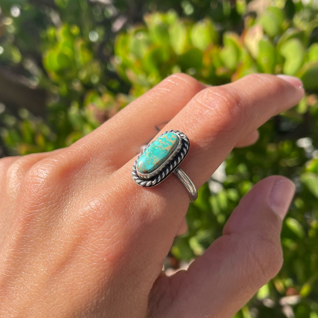 Kingman Turquoise Ring (Size 8)