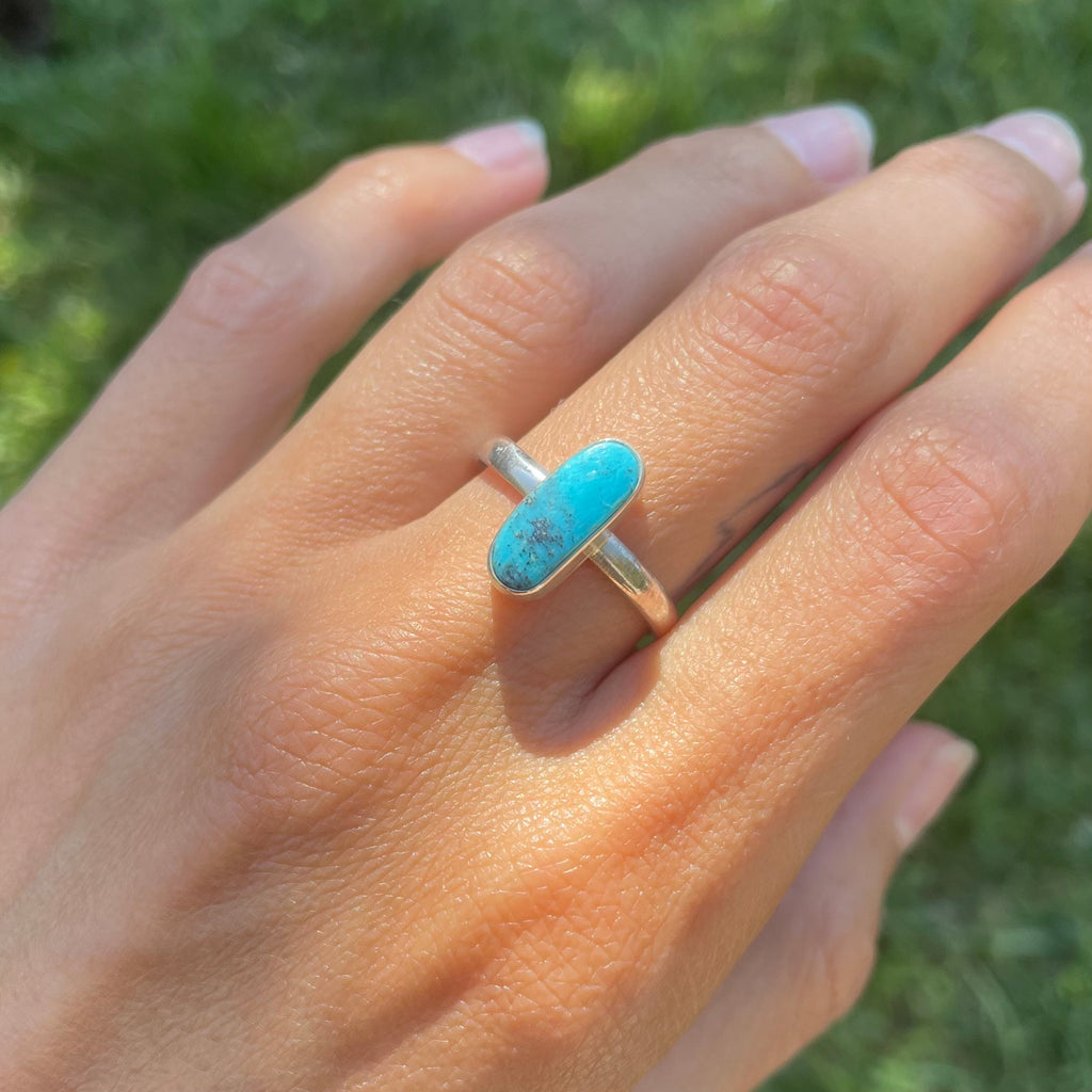Kingman Turquoise Ring (Size 8.75)
