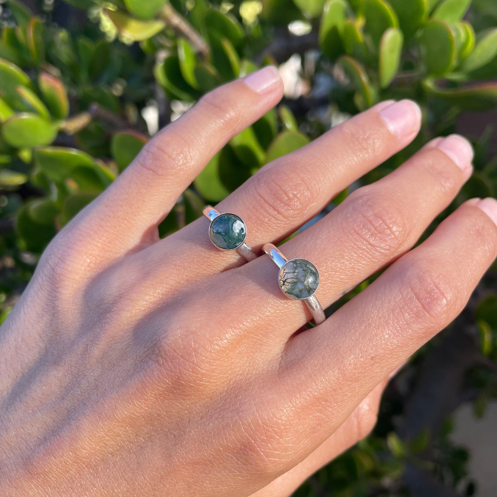 Moss Agate Ring