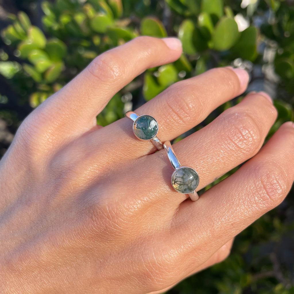 Moss Agate Ring