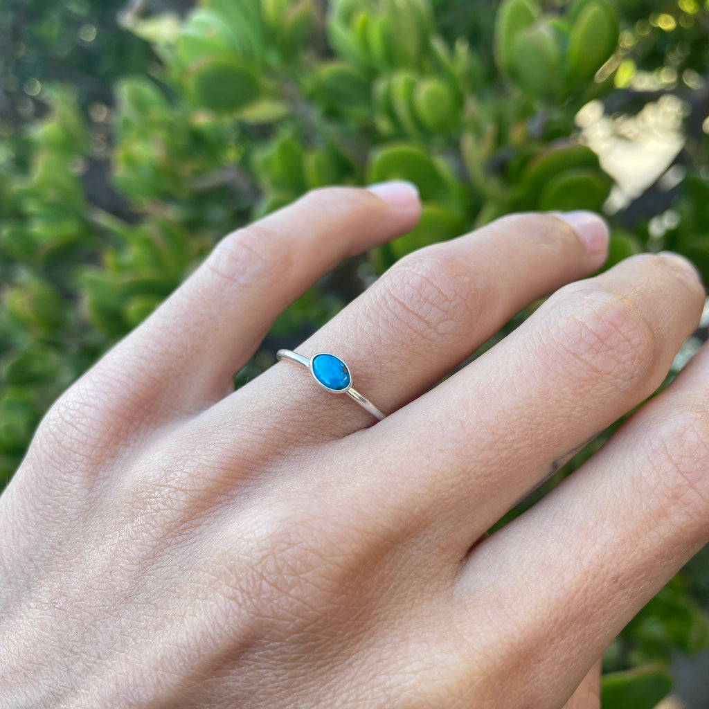Mini Kingman Turquoise Ring