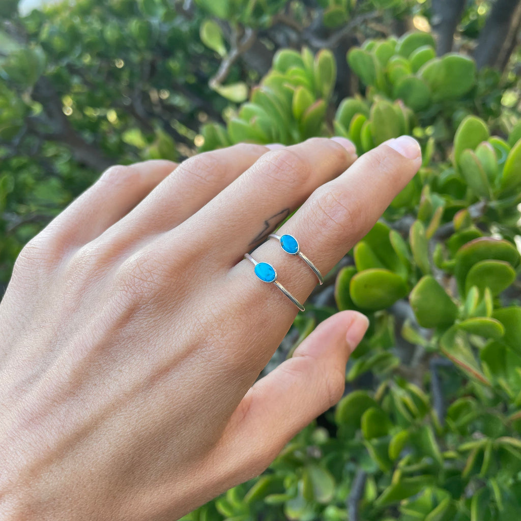 Mini Kingman Turquoise Ring