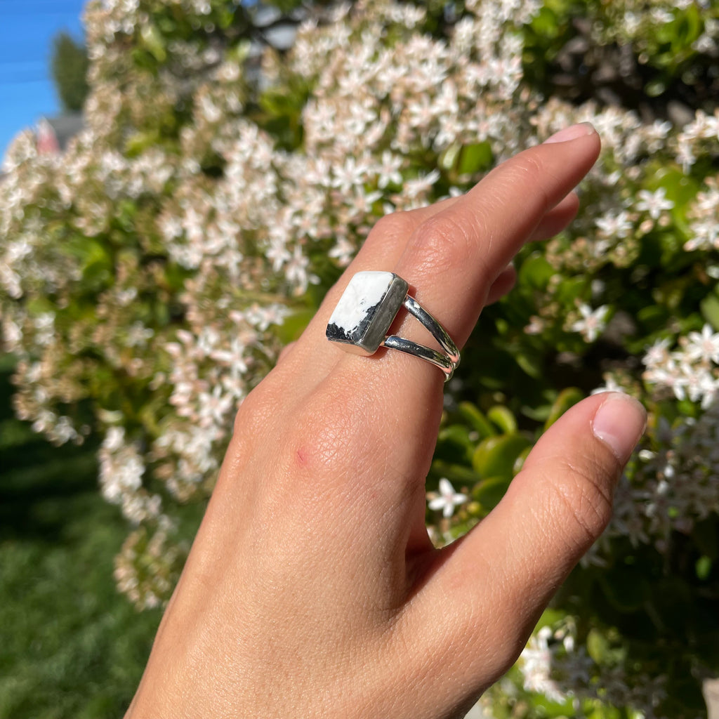 White Buffalo Ring (Size 7½)