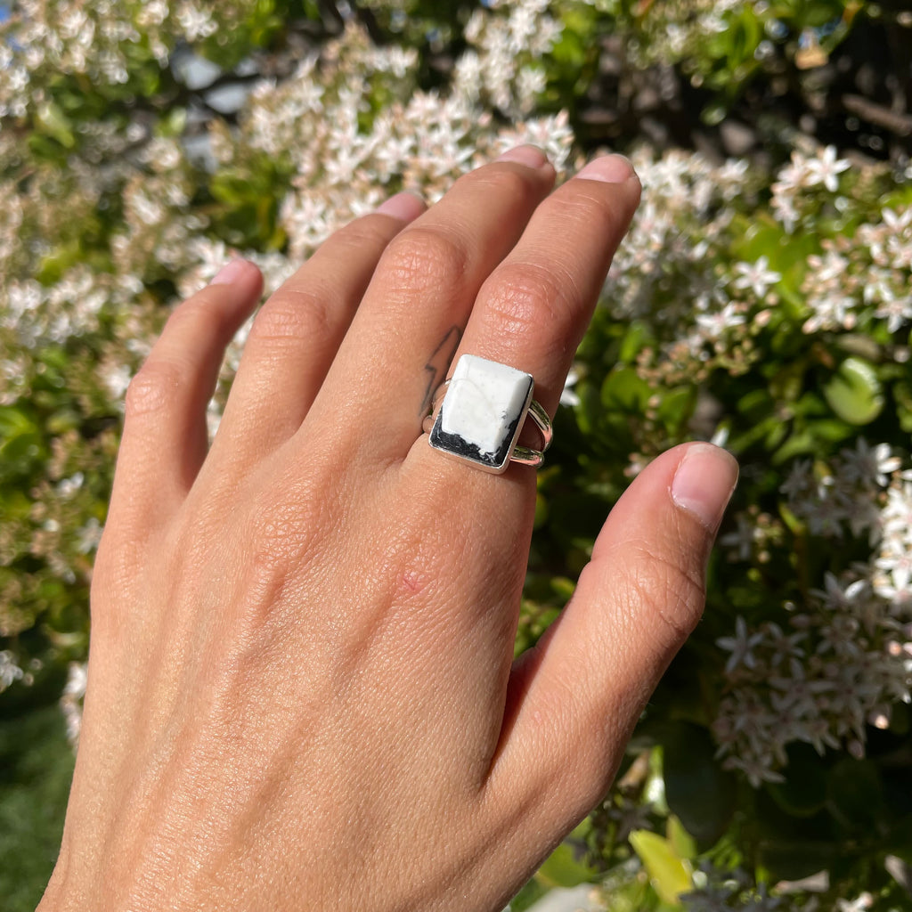 White Buffalo Ring (Size 7½)